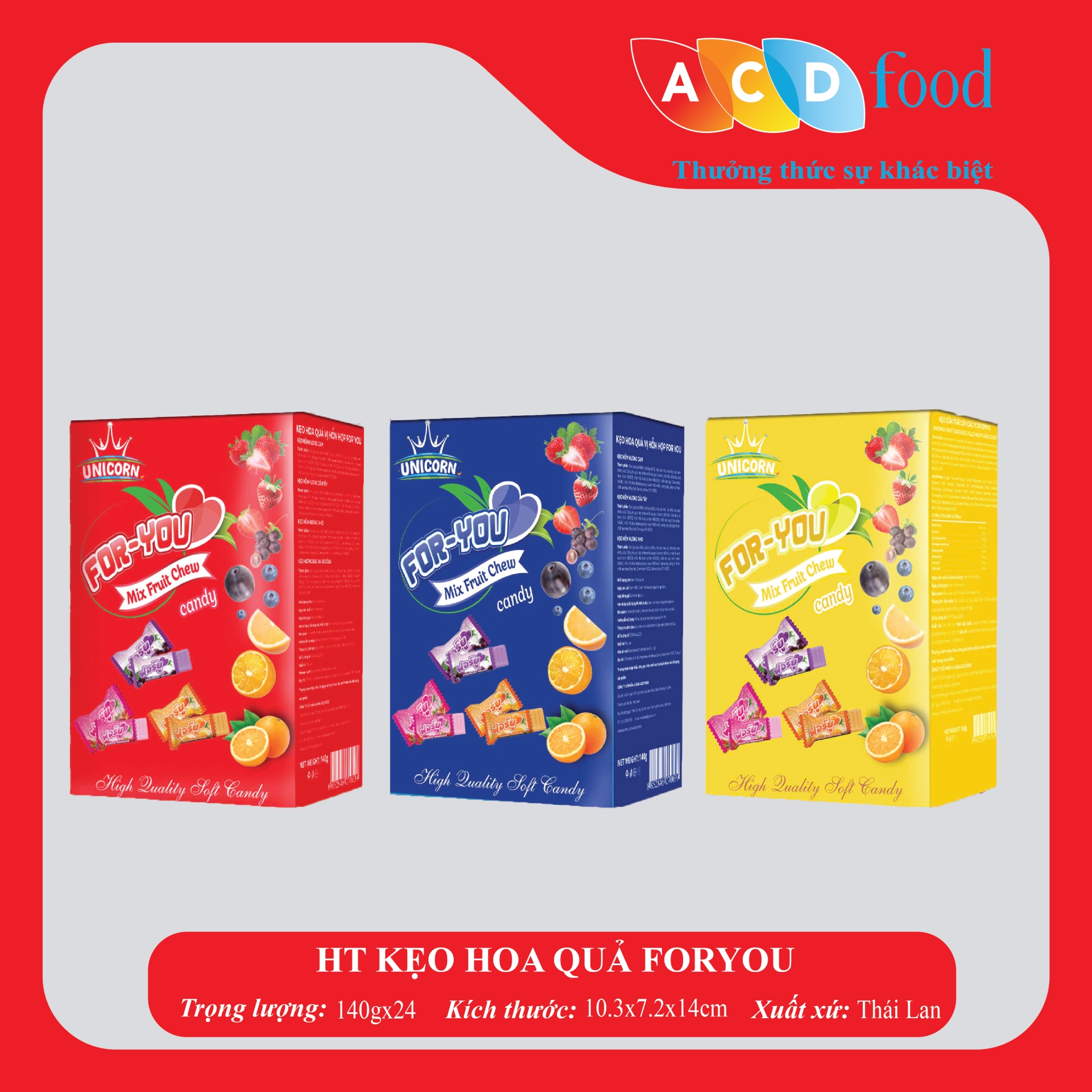 HỘP THIẾC KẸO HOA QUẢ FOR YOU